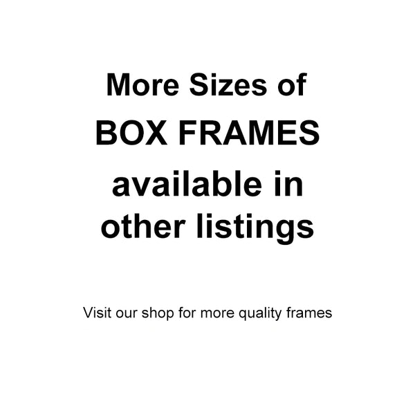Extra Large Deep Box Frames 3D Display Wooden Timber with Mat DIY Craft Memory