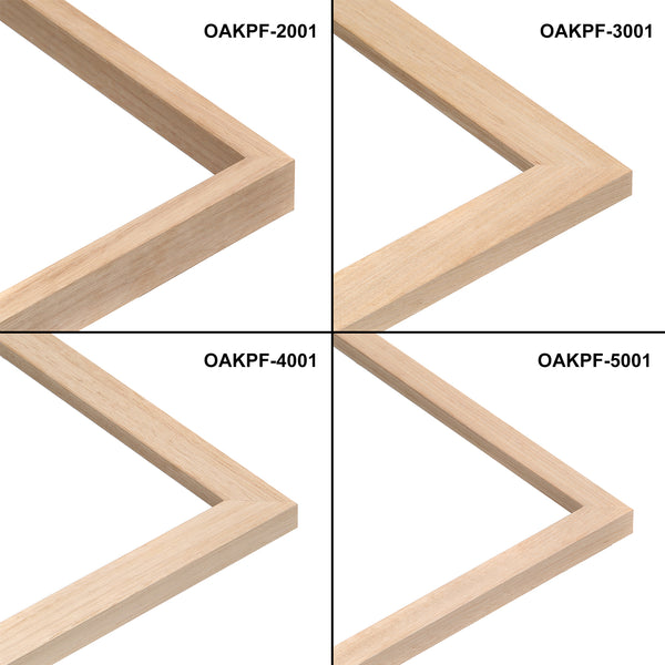 Oak Photo frame, Oak picture frame, AO, A1, A2, A3, A4 size, 4 styles of frame