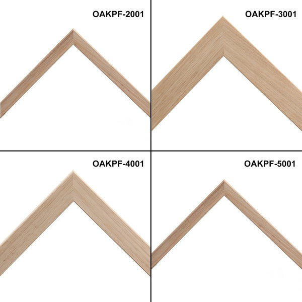 Oak Photo frame, Oak picture frame, AO, A1, A2, A3, A4 size, 4 styles of frame