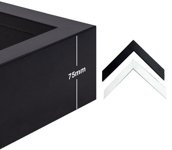 Deep Box Frames 3D Display Wooden Timber Deep Frame with Mat DIY Craft Memory