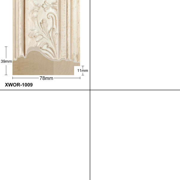 Antique Thick Wooden Ornate White Frame Classic Handmade Chunky Photo Frames