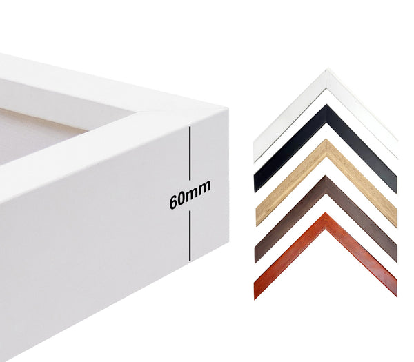 1:1 1:2 Deep Box Frames 3D Display Wooden Timber Frame with Mat DIY Craft Memory