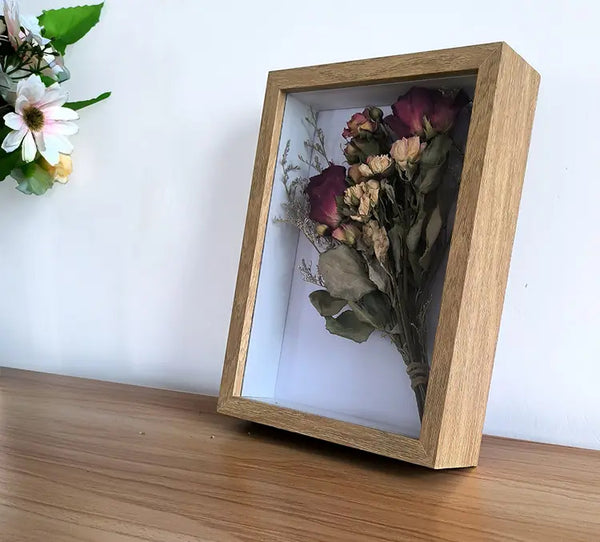 Extra Large Deep Box Frames 3D Display Wooden Timber with Mat DIY Craft Memory