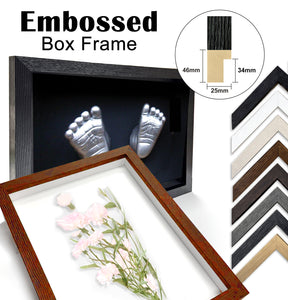 Embossed Box Frame 1:1 1:2 3D Display Wooden Deep DIY Craft Memory Case Gift