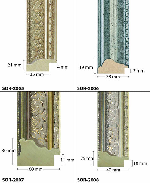 Wooden Ornate Silver, Classic silver, photo frame 8x10", 8x12", 10x13", 11x14",