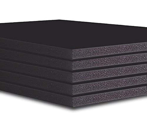 5x Black Self adhesive 10mm Thick Foamboard Backing Board Extra Rigid AcidFree