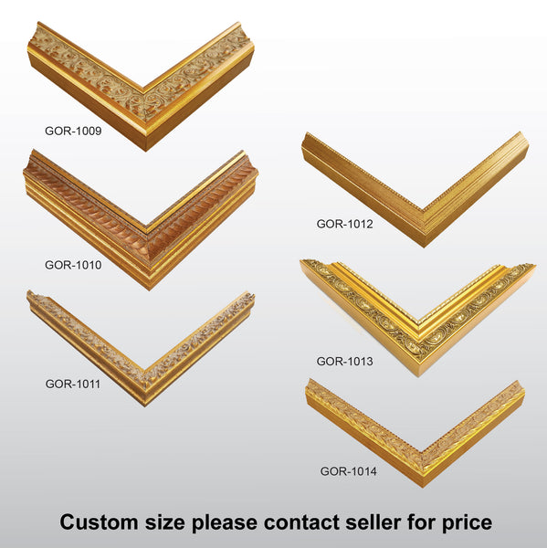 Wooden Square, Ornate Gold, Classic gold photo frame from 8x8", 10x10", 12x12",