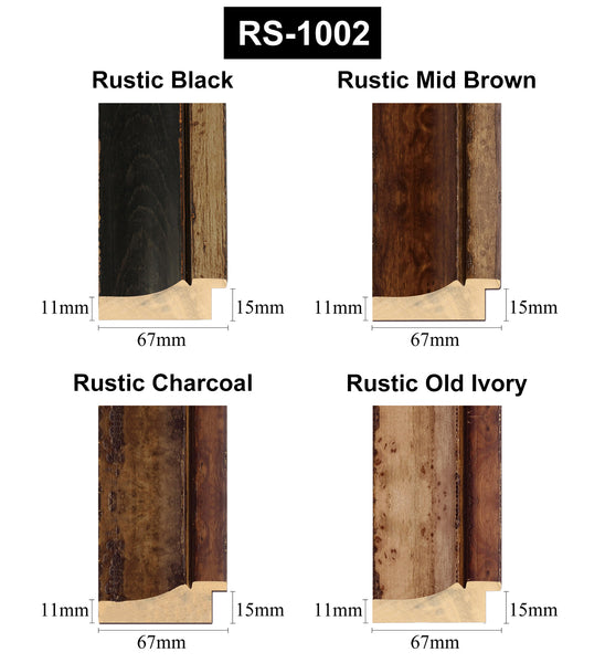 Extra Large Timber Wood Rustic Burl Photo Picture Frame 16x16", 18x18", 20x20",