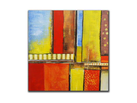 Abstract Geuine oil painting, Size 100x100cm stretched on 40mm timber frame, rea