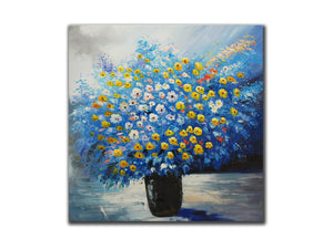 Floral Geuine oil painting, Modern floral,s ize 90x120cmstretched on 40mm timber