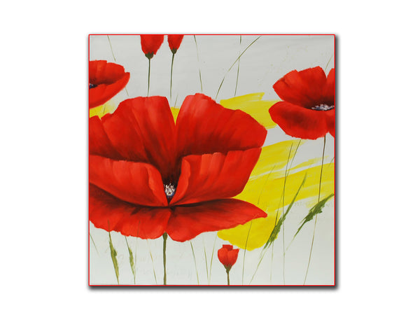 Floral Geuine oil painting, flowers in pot, size 90x120cmstretched on 40mm timbe