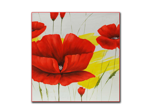 Floral Geuine oil painting, flowers in pot, size 90x120cmstretched on 40mm timbe