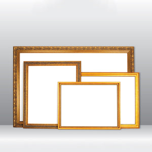 Wooden Square, Ornate Gold, Classic gold photo frame from 8x8", 10x10", 12x12",
