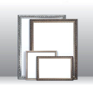 Wooden Square, Ornate Silver, Classic silver, photo frame from 8x8" to 24x24",
