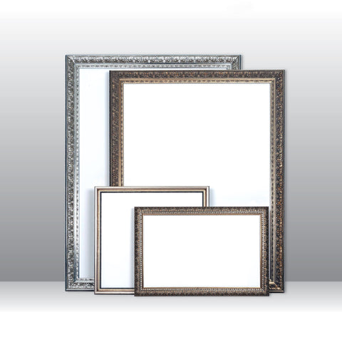 Wooden Square, Ornate Silver, Classic silver, photo frame from 8x8" to 24x24",