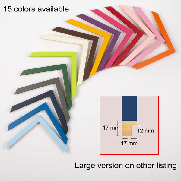 Colour Photo frame (Small), 7 bright colors, 8x10", 8x12", 10x13", 11x14" - 24x36"