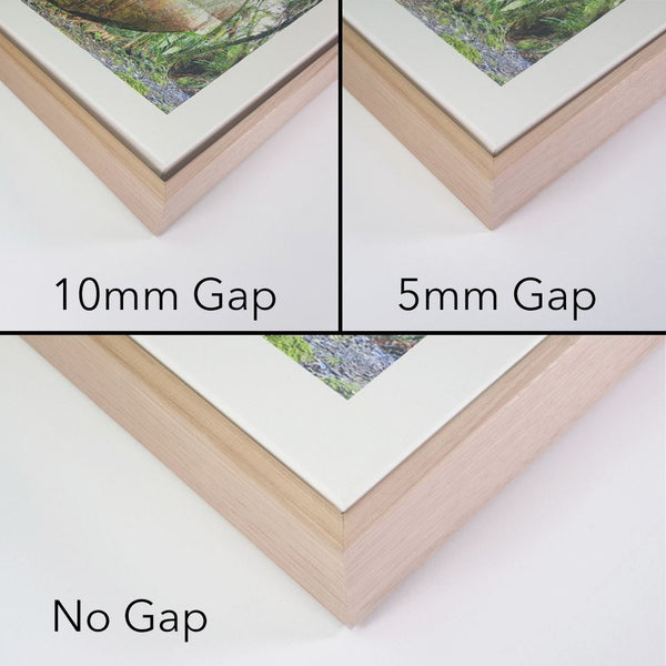 Timber Floating Frame for Canvas | 30mm Deep with 5mm gap | Size 1:3 Ratio