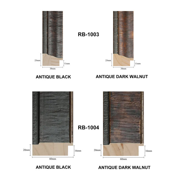 Extra Large Wooden Rustic Blured Timber Wood Photo Picture Frame A2, A1, A0, B3,
